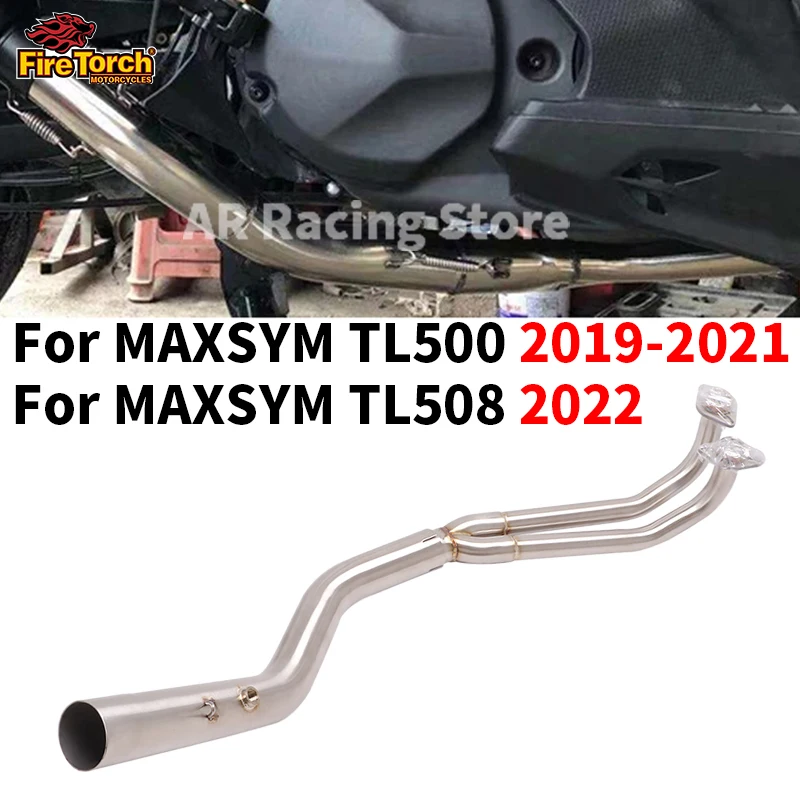 

Motorcycle Exhaust Escape Systems Modified Front Link Pipe 51mm Muffler Slip On For MAXSYM TL500 TL508 TL 500 508 2019-2022