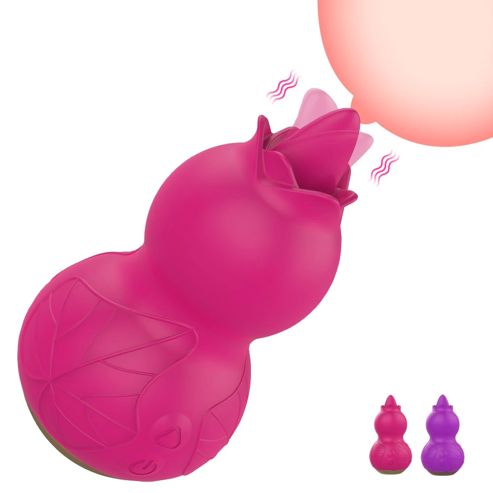 Thrusting Tongue Licking Dildo Vibrator 2 In 1 Vibrating Egg Clit_voghion.com