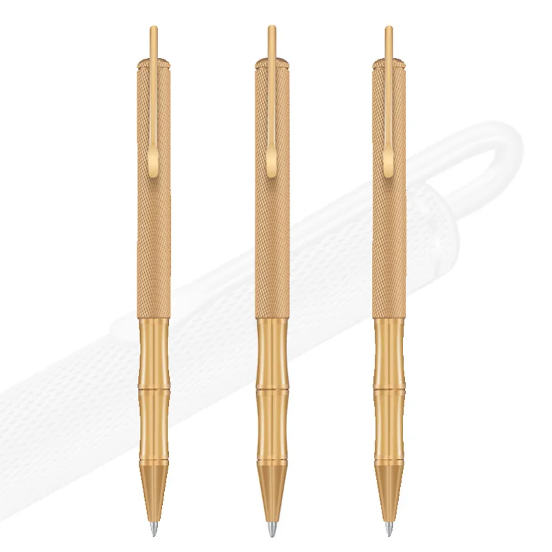 학생용 금속 볼펜, 황동 펜, 미니 휴대용 글쓰기 펜, 학교 사무용품