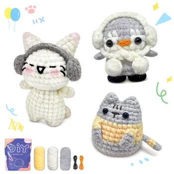 YAMAXIN Cute Animal Theme Crochet Kit for Beginners 1