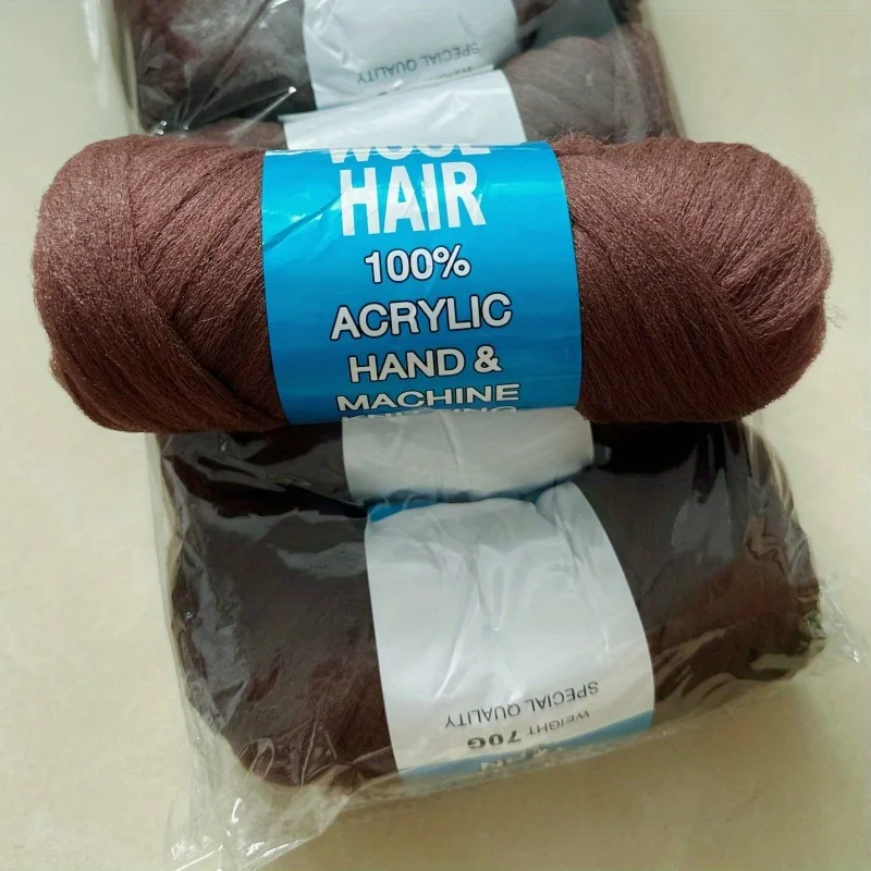 Brazilian Wool Hair Acrylic Yarn For Knitting Braids African Hair Jumbo Braiding Senegalese Twisting Attachment Black 5packs knitting yarn knitting wool yarn wool yarn