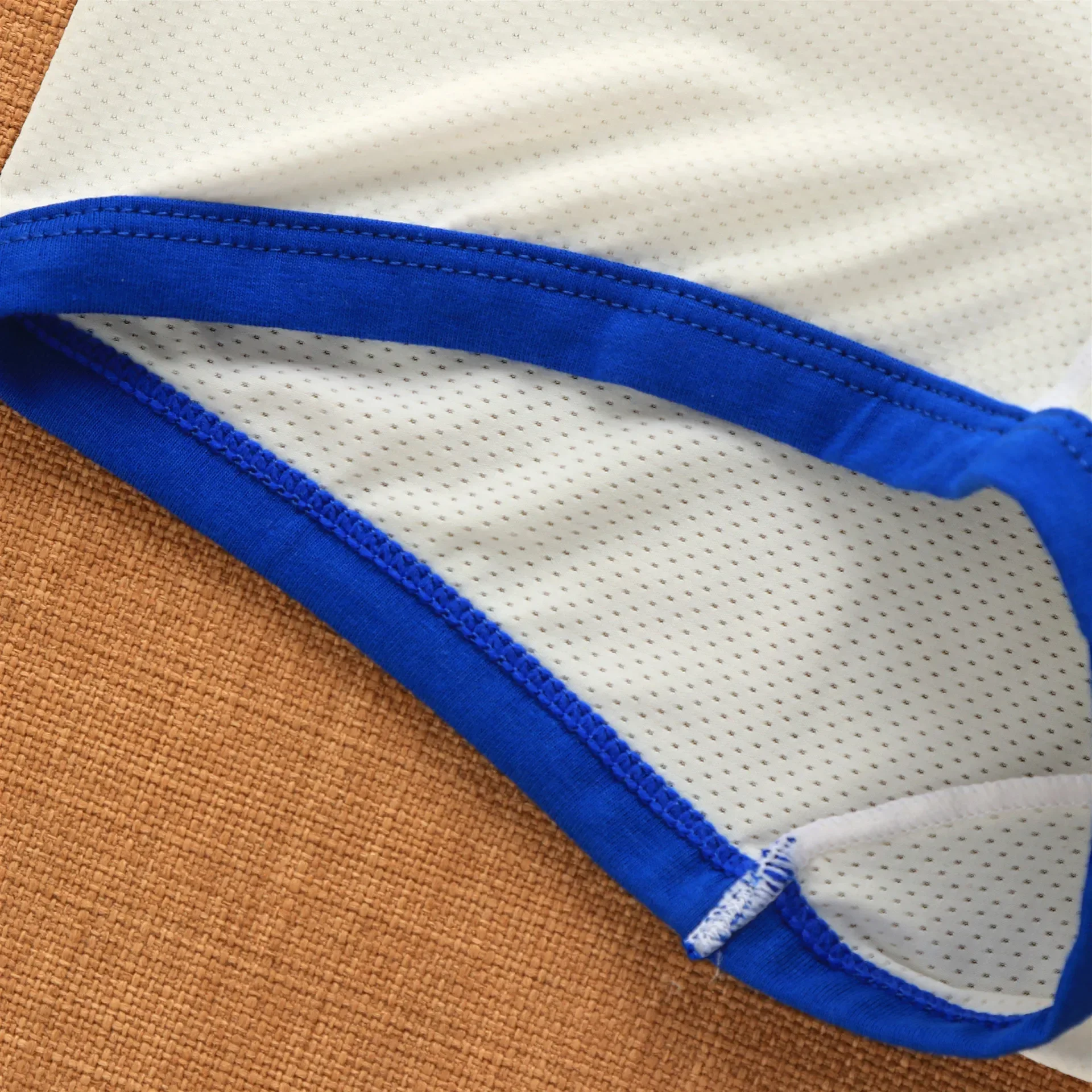 Men's mesh underwear low waist fashion breathable mesh pocket letter youth Boxers 5