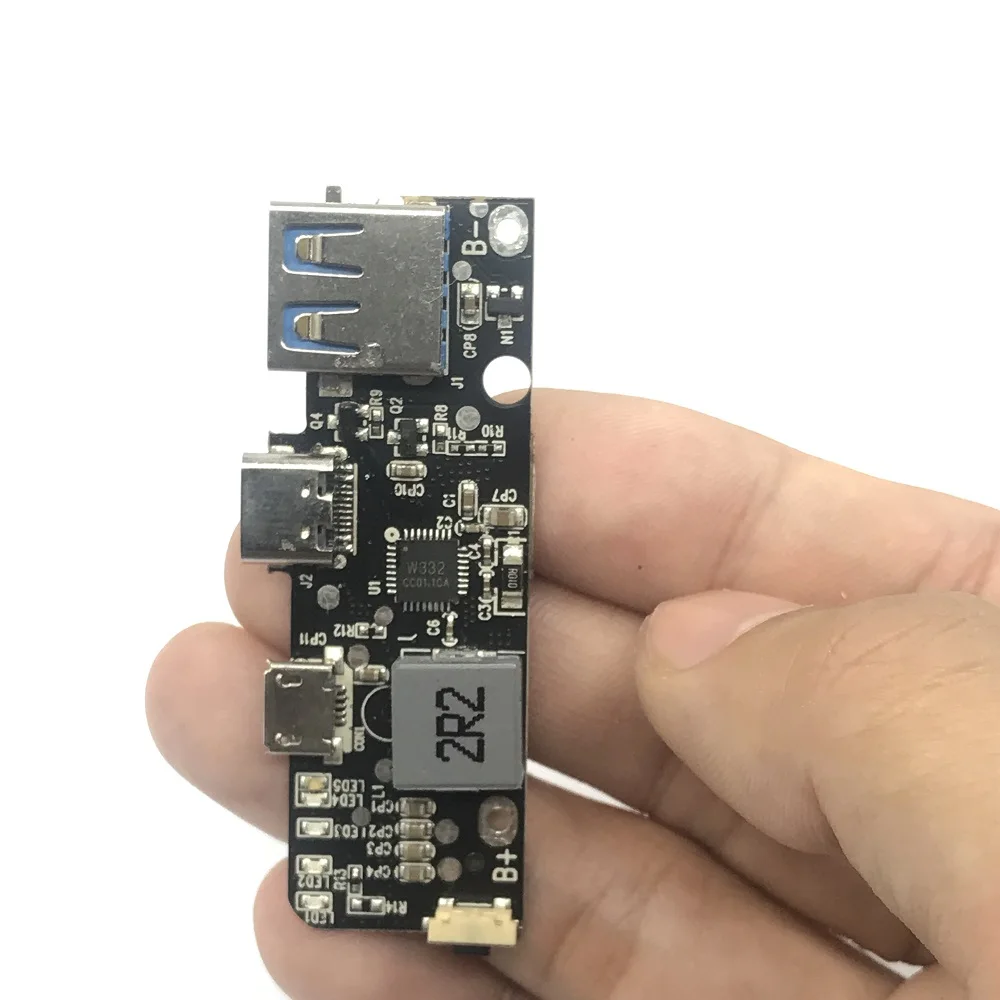 Type-C Micro USB QC 3.0 Quick Charging Module 5V 6V 9V 12V Fast Charger module for 18650 Battery DIY Mobile Power bank