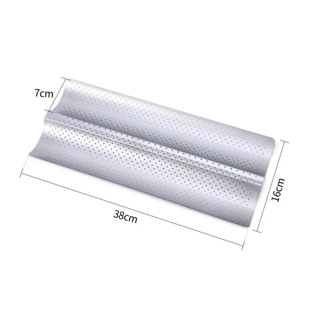 New Nonstick Baguette Baking Tray Waves Bakeware French Bread Baking Pan Baking Tool 2/4 Grooves Baguette Pan