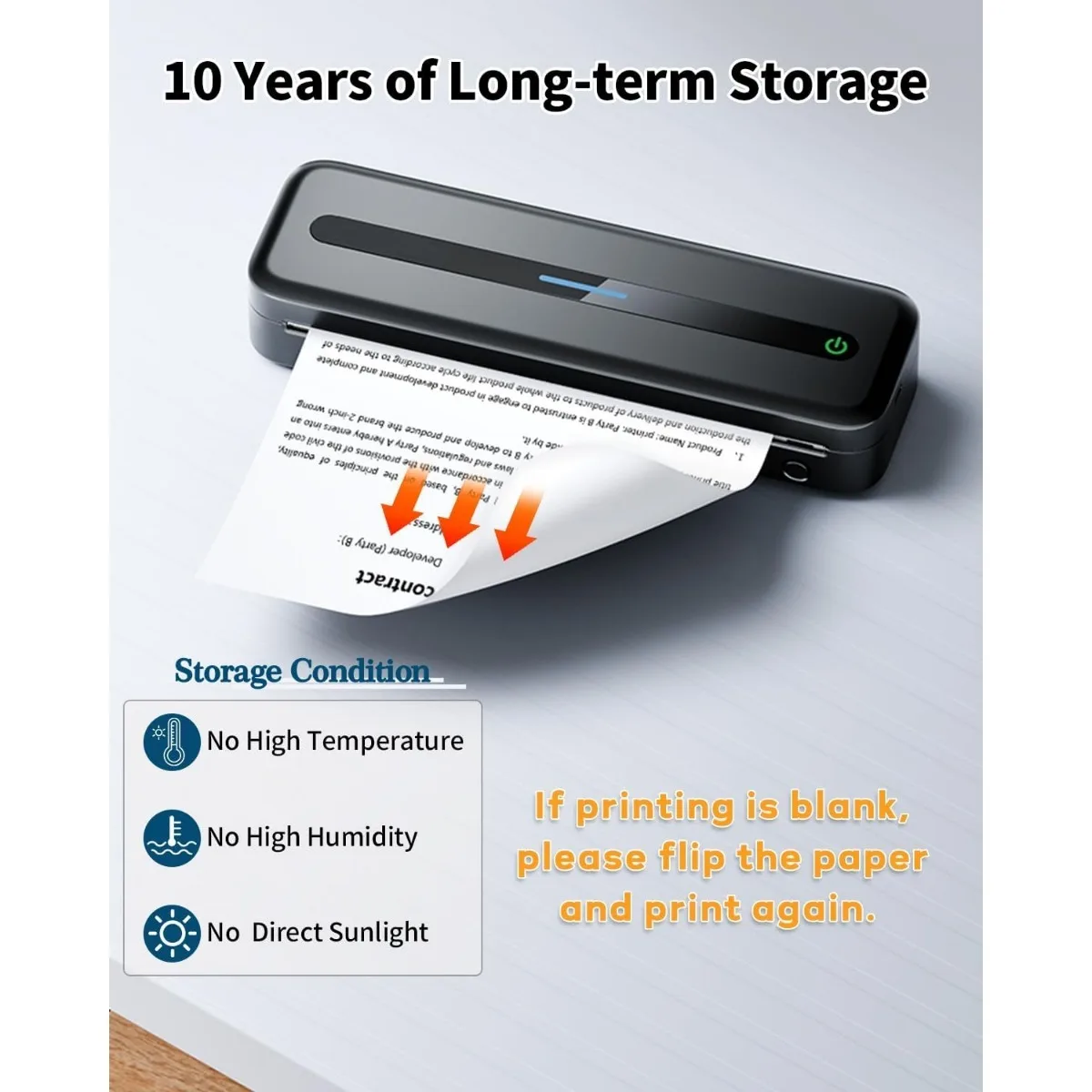 A4 Continuous Thermal Paper Roll - 8.27”/210mm Quick-Dry Printer Paper, For M832 M831 M833 M834 M835 Printer 255.91”/6.5m Long