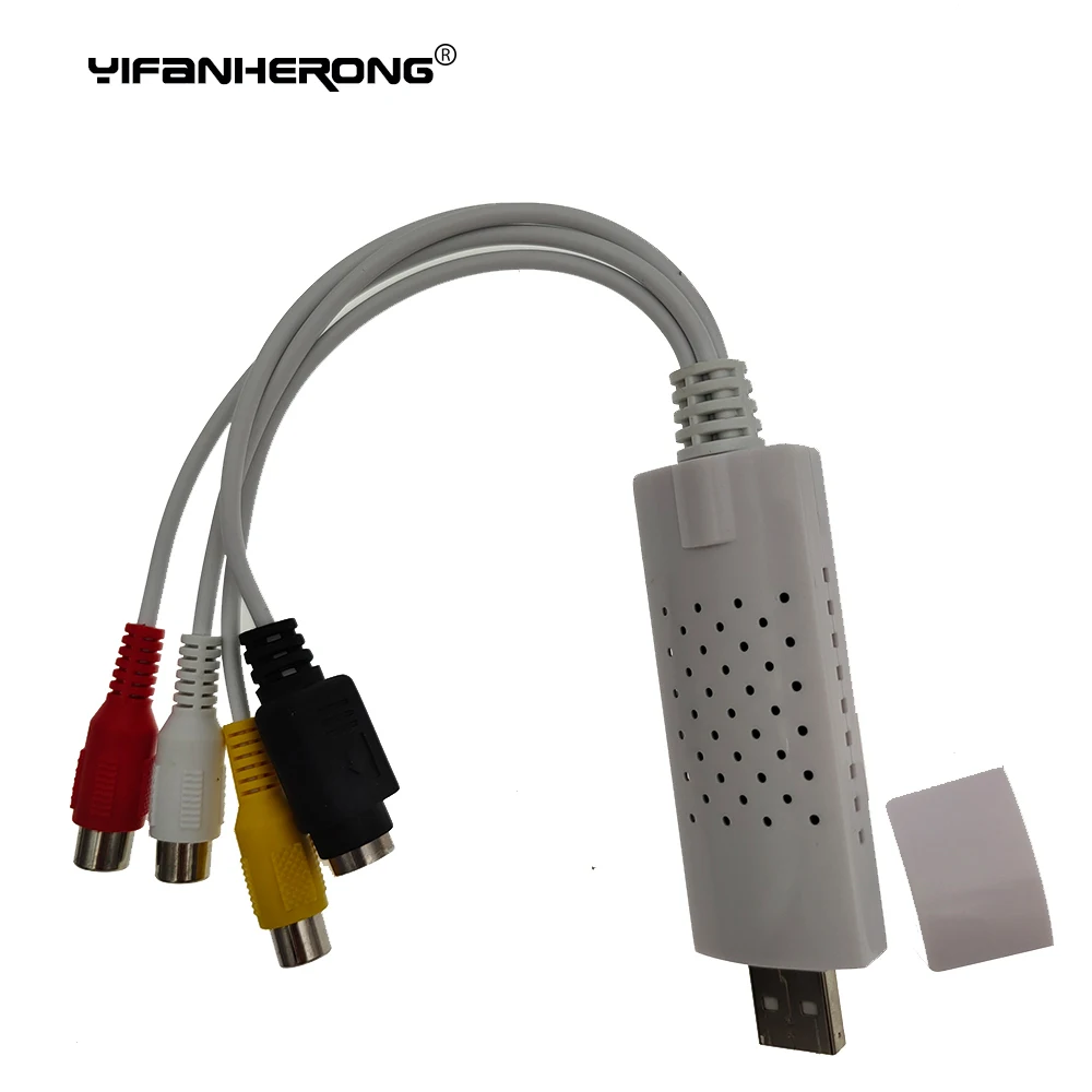 Video Capture Adapter USB 2.0 for VHS Box VHS DVD VCR TV to Digital Converter for Windows 7 8 10
