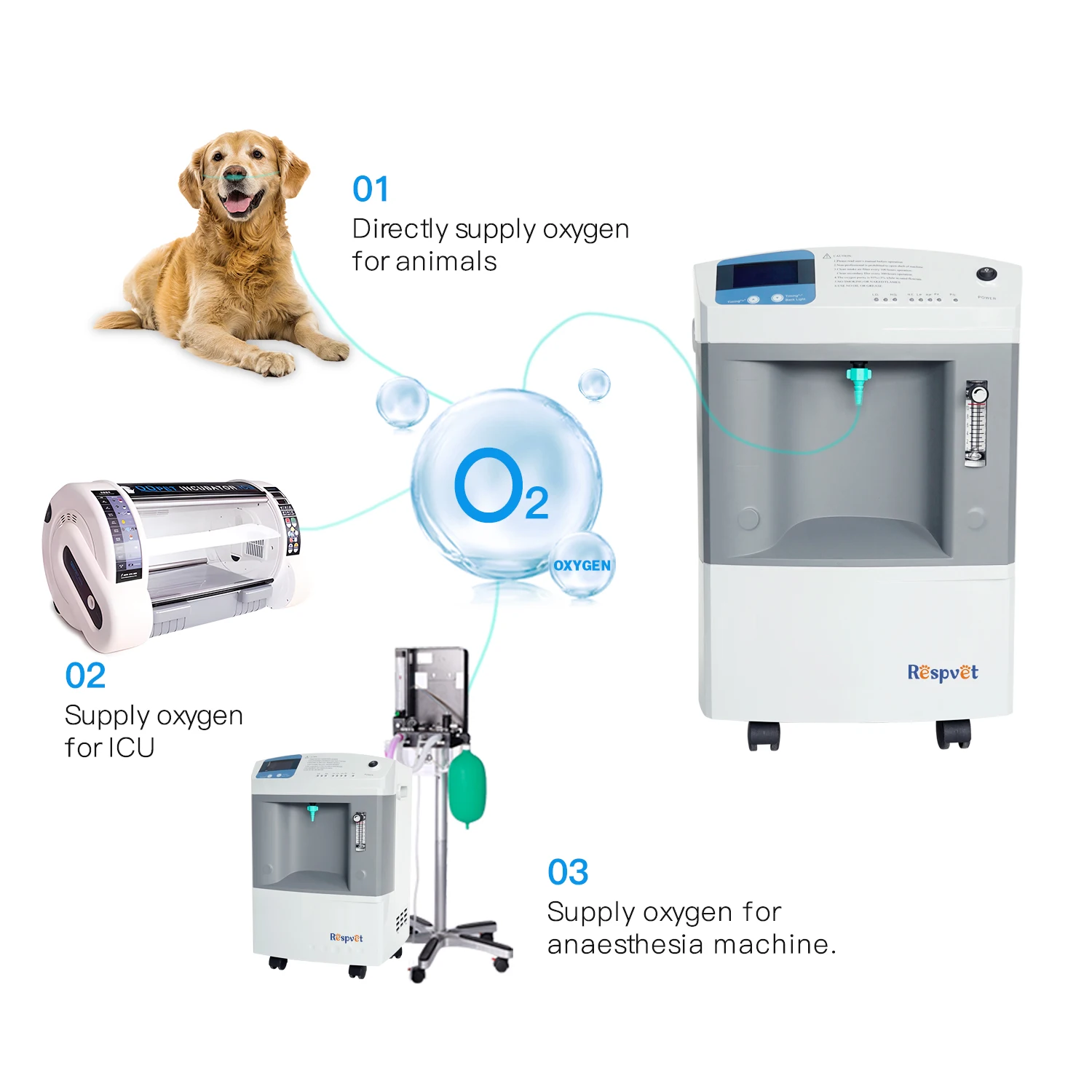 

Multipurpose Use 10L Animal Vet Oxygen Concentrator
