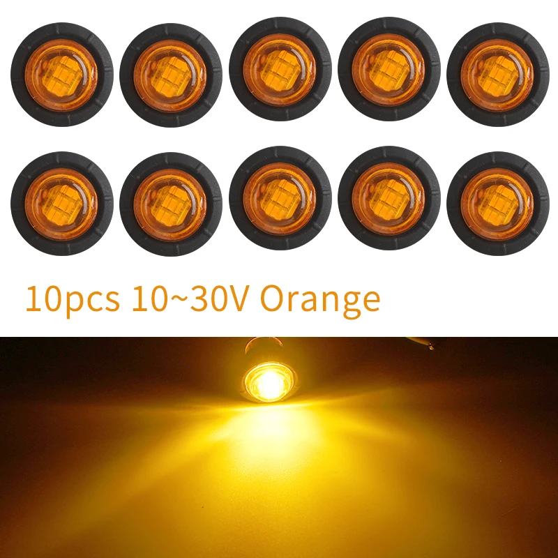 

DRL 12V 24V LED Side Marker Light Auto Trucks Lorry Trailer Bus Tail Brake Lamp Car Warning Lamp Turn Signal Indicator Lighting