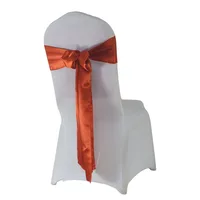 (10pcs/50pcs) Satin Mariage Sash For Wedding Chair Decoration Ribbon Band Belt Christmas Birthday Baby Shower Party Chair Sashes 3