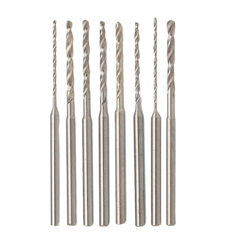 

1Pc 2.35mm Shank Straight Handle Drill Bit Woodworking Hss Drill Bit 0.8-2.0mm Mini Twist Drill Bit For Drilling Wood Jin Gang