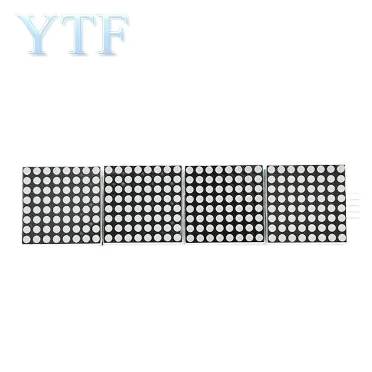 MAX7219 ��Ʈ ��Ʈ���� ��� ���� ����ũ�� ��Ʈ�ѷ� 4-in-1 ���÷���, 5P ���� ���� (H6A4)