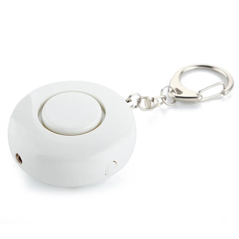 

130db Llarge Decibel Female Travel Alone Self-defense Emergency Rescue Device Circular Personal Alarm with Light