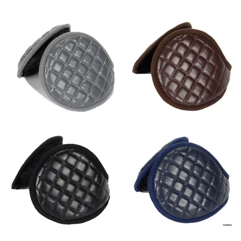 

Elastic Windproof Earmuff Skiing Climbing Waterproof Leather Ear Warmer for Man