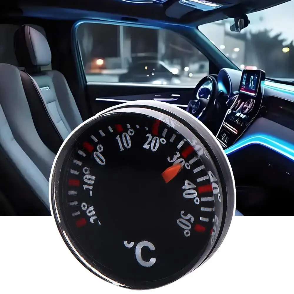 Portable Mini Circular Thermometer Plastic Waterproof Dial Thermometer Scale Measurement 20mm High Accuracy Thermometer Home