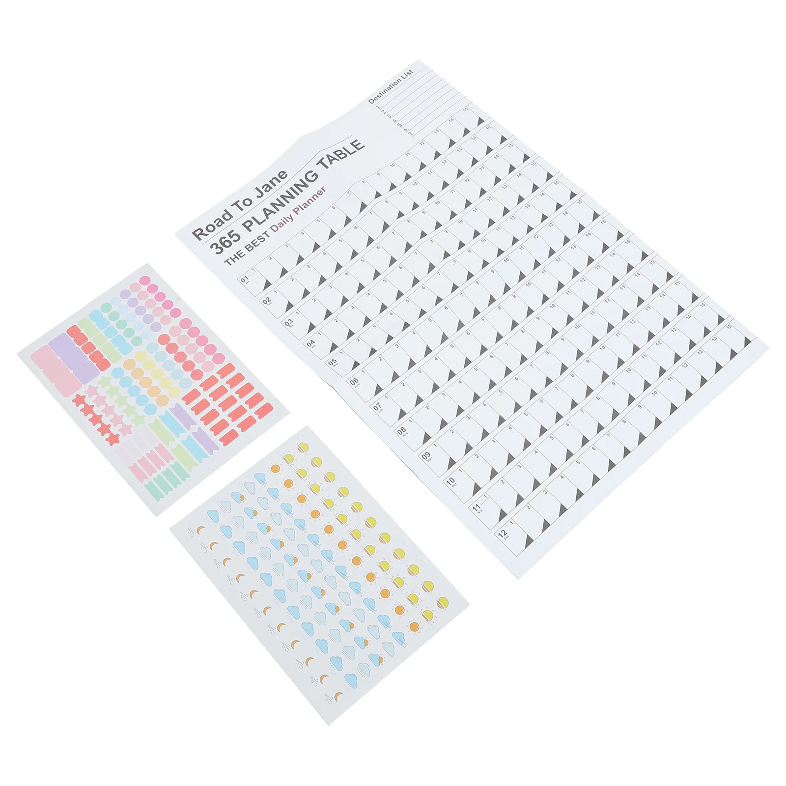 

Calendar Wall New Yearly Daily Schedule Planner Sheet Paper Day Plan Annual Hanging Planning Weekly Agenda Pad Month