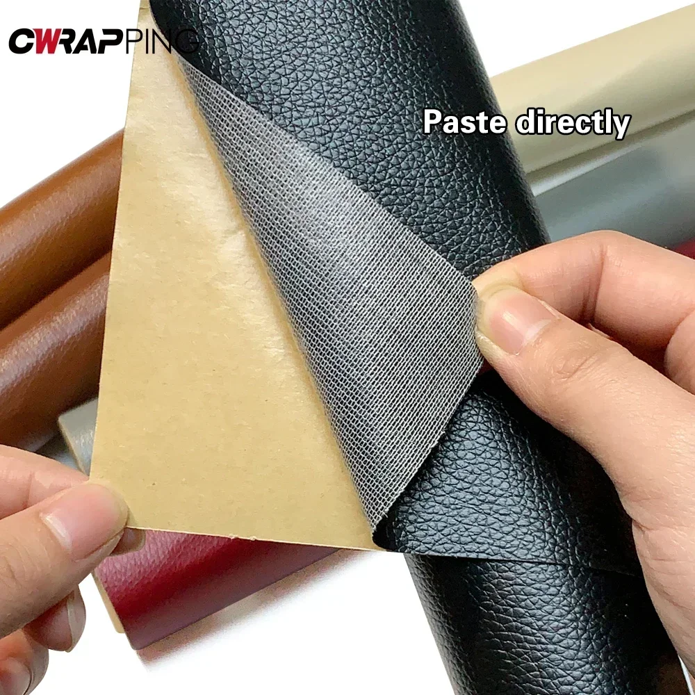 Self Adhesive Leather Sofa Repair Self-adhesive DIY Waterproof Stickers Sheet Upholstery Car Vinyl Patch Sticker Wrap Tape Chair