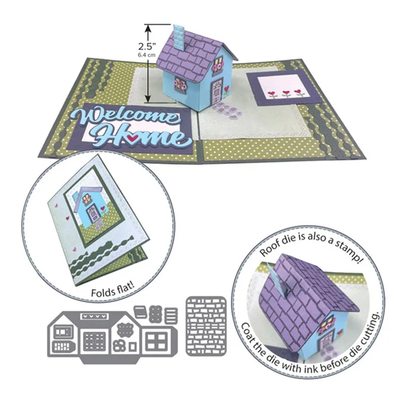 

Warm House Add-ons Metal Cutting Dies DIY Card Album Making Scrapbooking Craft Stencil New 2023
