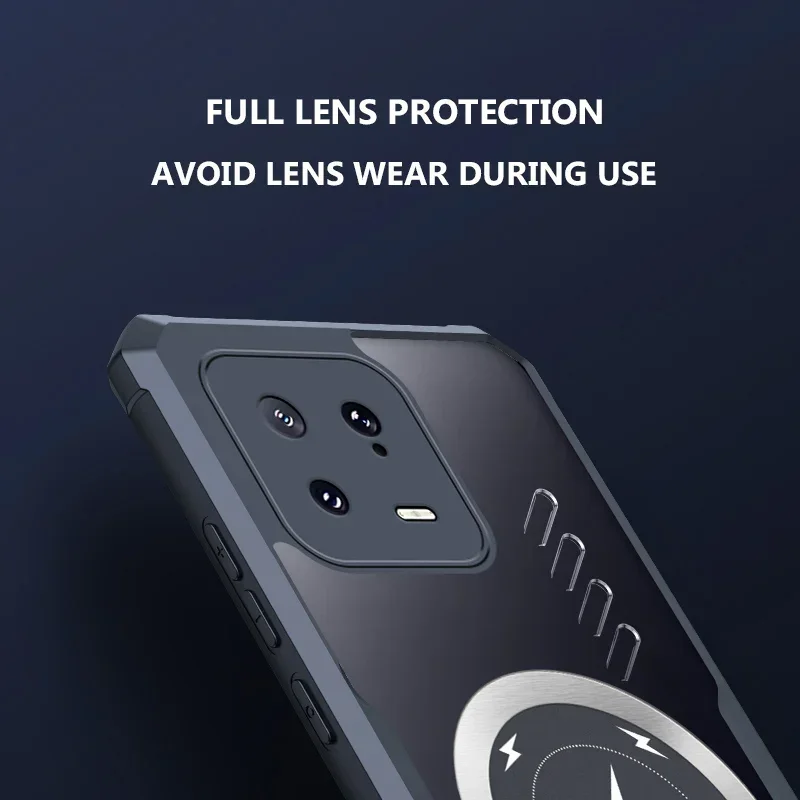 Custodia trasparente posteriore con dissipazione del calore in grafene a copertura totale per Xiaomi 14 13 13T 12 12s 12x Pro Ultra Anti-drop Casing Shell_voghion.com