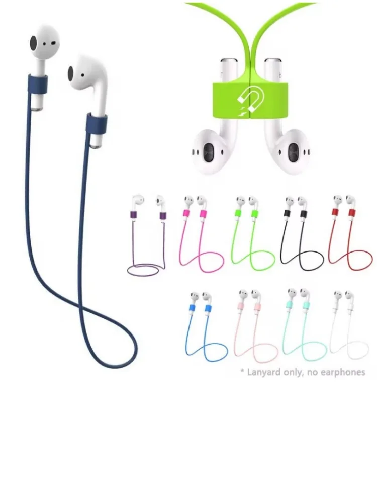 Weiches Silikon Anti-Verlust Magnetisches Seil für Apple AirPods 2 1 3 Air Pods Pro Bluetooth Kabellose Kopfhörer Ohrhörer-Schlaufe – Detail 1