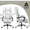 Office Chair with Foot Rest Reclining Gaming Chairs High Back Computer Chairs Executive Desk Chair Ergonomic Office Chairs 2