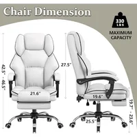 Office Chair with Foot Rest Reclining Gaming Chairs High Back Computer Chairs Executive Desk Chair Ergonomic Office Chairs 2