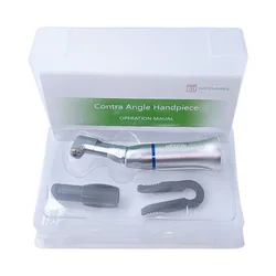 Enhanced Dental Low Speed Handpiece Tool with Contra Angle and Latch Chuck/Button Key (414B Key Handpiece)