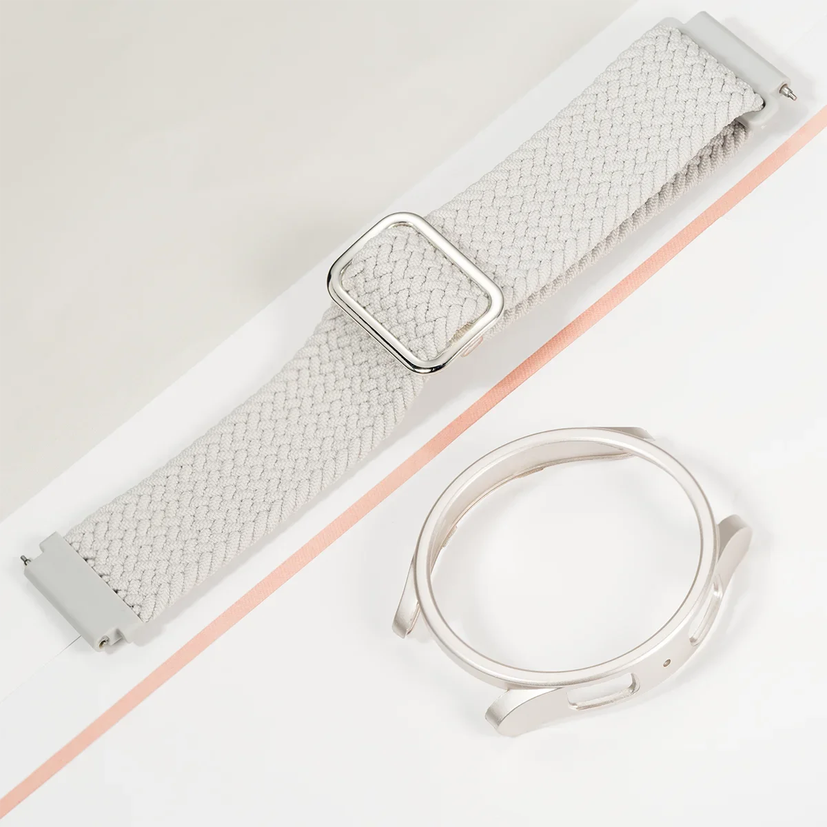 Braided Nylon Smartwatch Strap with Protective Bumper Cover