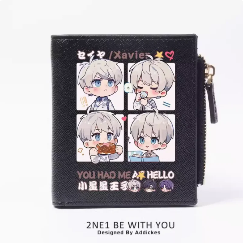 Anime Love and deepspace  Xavier Zipper Fashion Wallets PU Purse Card Holder Money Bag Gift B870 Cosplay