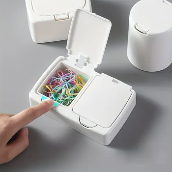 Scatola portaoggetti da scrivania, mini finestra pop-up con coperchio - Organizza la tua scrivania con questo organizer da scrivania in plastica!