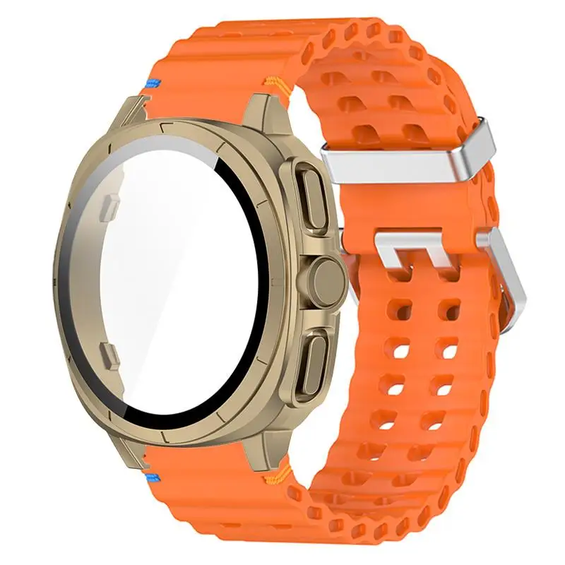 Enhanced 2-in-1 Sports Silicone Watch Case and Strap
