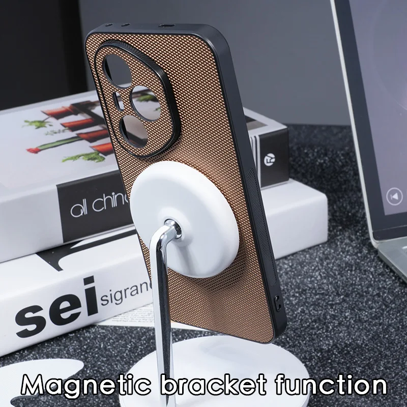Luxury Kevlar Carbon Fiber Armor Case with MagSafe