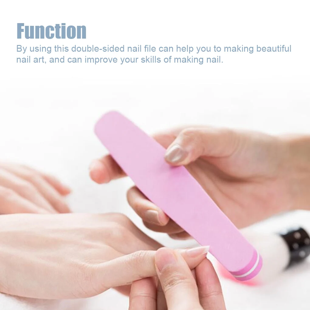 Color Random Nail File Sandpaper Sponge Polishing Strips Pedicure Sanding Nails Art Accessories