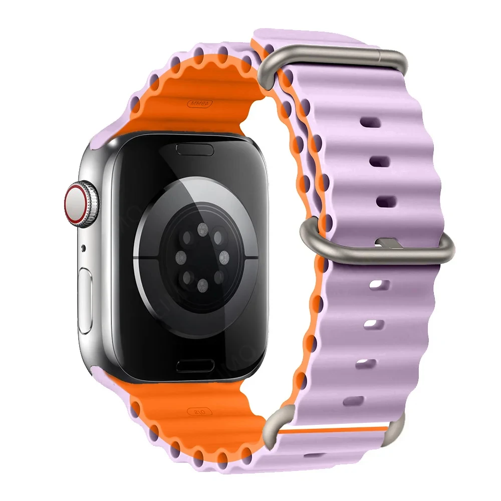 Versatile Silicone Bracelet for Apple Watch - Multiple Sizes