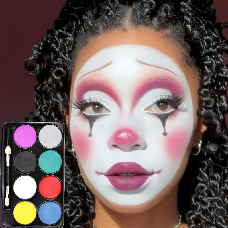 Body Face Painting 8 Colori Halloween Makeup Paint Kid Face Paint Vernici Per Il Viso Non Tossiche Insapore Safe Oil Paint Trucco Di Halloween
