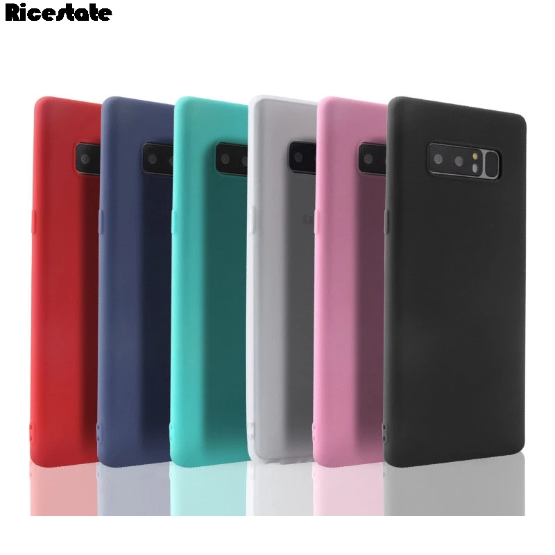Matte Solid Color Silicone Phone Case Cover