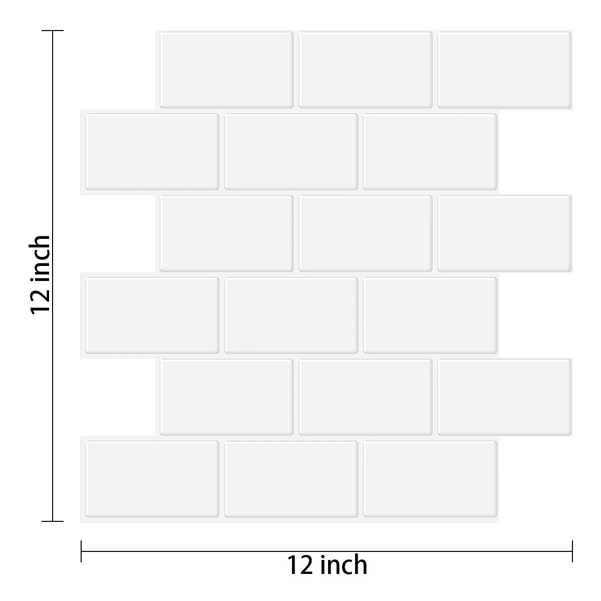 thumbnail image 1 of Pegatinas de pared de metro, despegables y adhesivas, papel tapiz de vinilo de ladrillo 3D, calcomanías de pared para salpicadero de baño y cocina, 10 hojas, 1 of 5