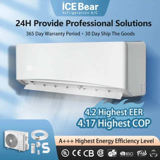 Aire Split Air Conditioners Mini AC Unit Inverter 220V-50HZ R410A 18000BTU High End Wall Mounted Air Conditioner 2