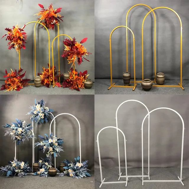 Esküvői Dekoráció Kellékek Party Háttér Fali Fém Vasállvány Születésnapi Ballonkészlet Virágajtó - Image 4