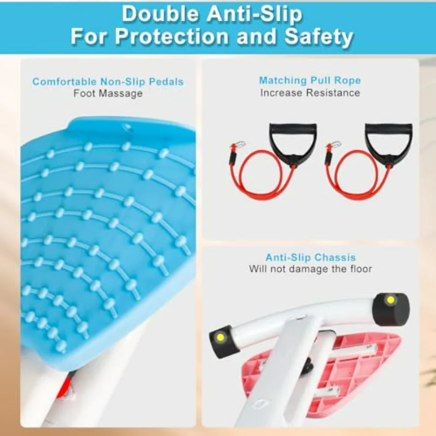 Waist Twisting Machine, Ab Twister Board for Exercise with 300lbs, Waist Twister for Women & Men Belly Fat, Home Noiseless Abs W