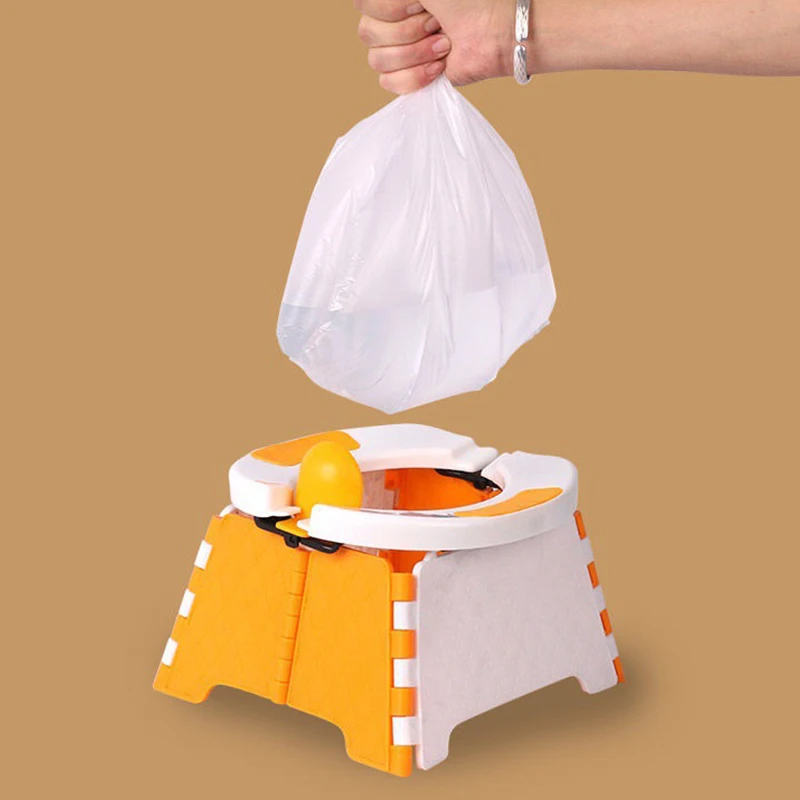 Children's Emergency Folding Micro Toilet Portable Children's Travel Toilet Leak-proof No-Clean Outing and Travel Potty 6
