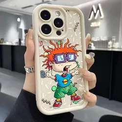 Whimsical Cartoon Rugrats Soft TPU Phone Case for iPhone 15 Plus (White - C137)