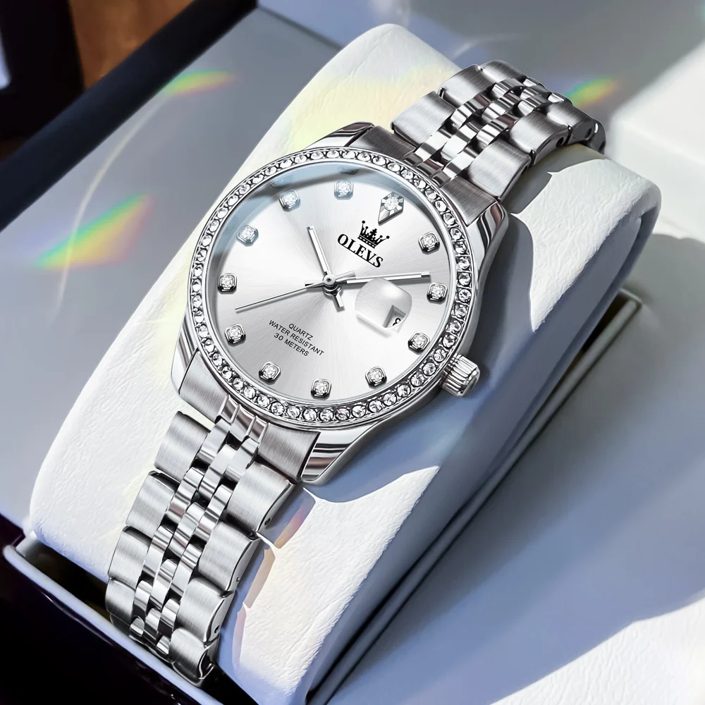 OLEVS ساعات نسائية 3629L العلامة التجارية الفاخرة...