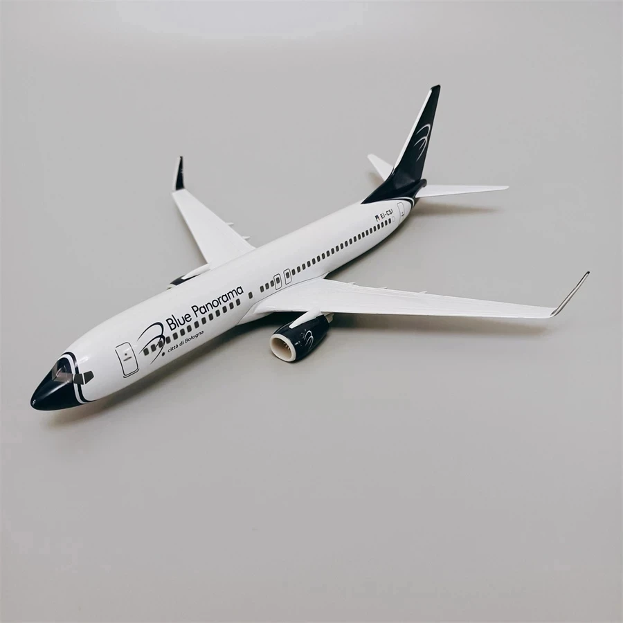 

20cm Alloy Metal Italy Air Italian BLUE Panorama B737 Boeing 737 Airlines Airplane Model Diecast Air Plane Model Aircraft