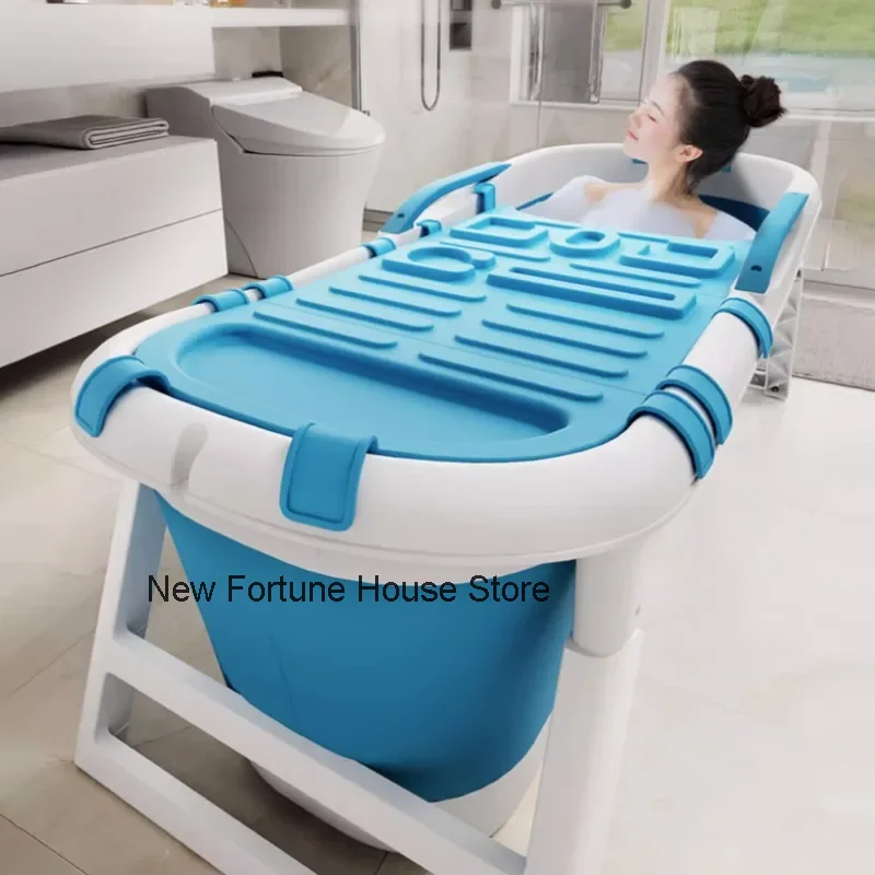 

Foldable Bath Tub Full Body Adult Large Bathtub with lid Portable Bathtubs Adult Household Children's Thickened Bath Bidet Z