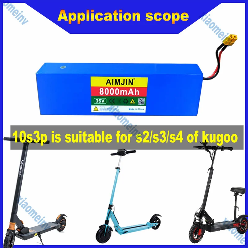 

10S3P 36V 8000mah Electric Bicycle Battery Pack 18650 Lithium-ion Battery 500W High-power and High Capacity