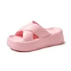 Pallene Women Sandals Soft Sole Cloud Slides Home Slippers Thick Bottom EVA Shoes Female Beach Flip Flops Non-Slip Cross Sandals 4