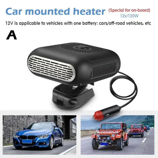 12/24V Auto Car Heater Defroster Demister Electric Heater Windshield 360  Degree Rotation Portable Car Heater - AliExpress