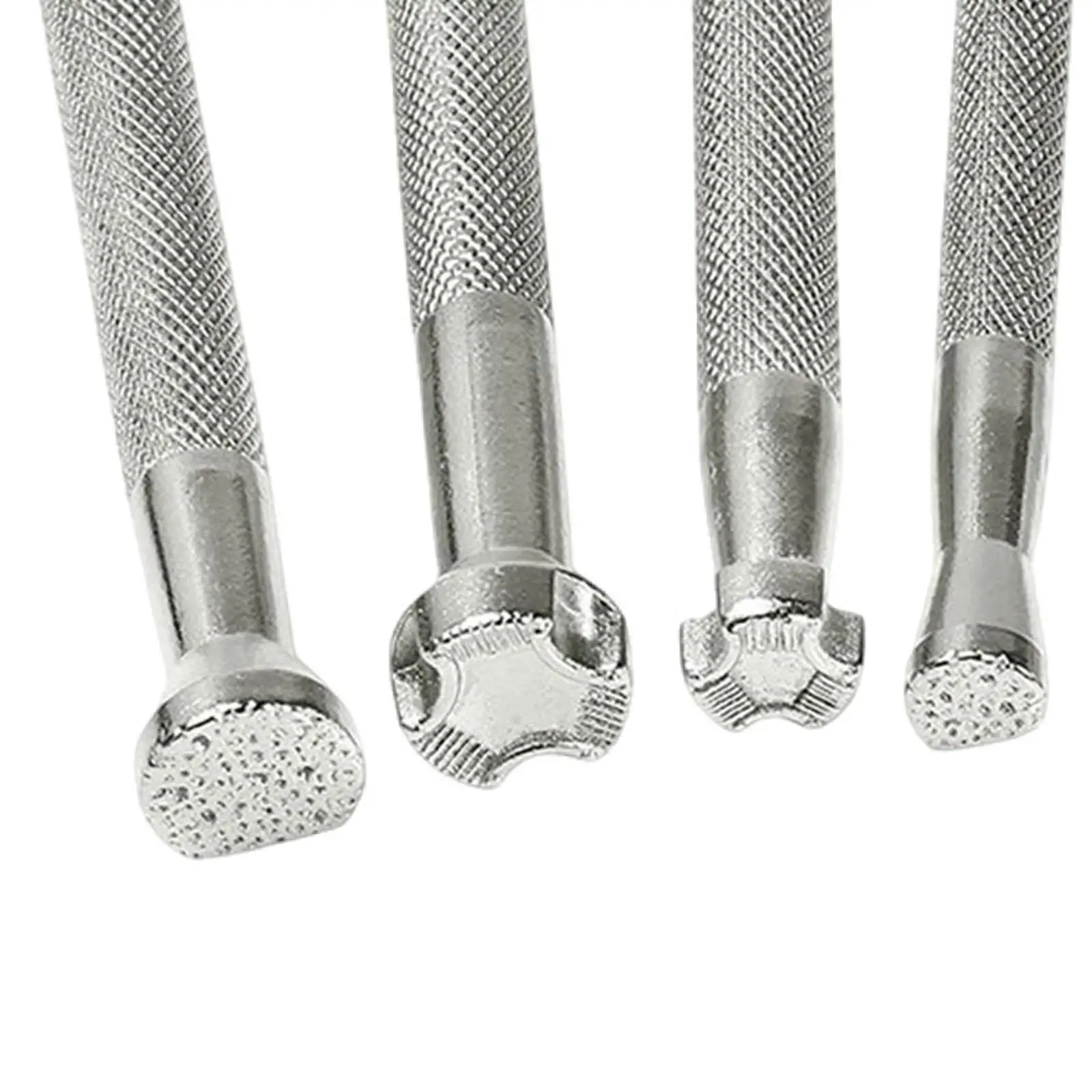 6 Pieces Leather Stamping Tools Metal Leather Stamps Adults Patterns Stamp Punch Leather Carving Tools for DIY Art Working