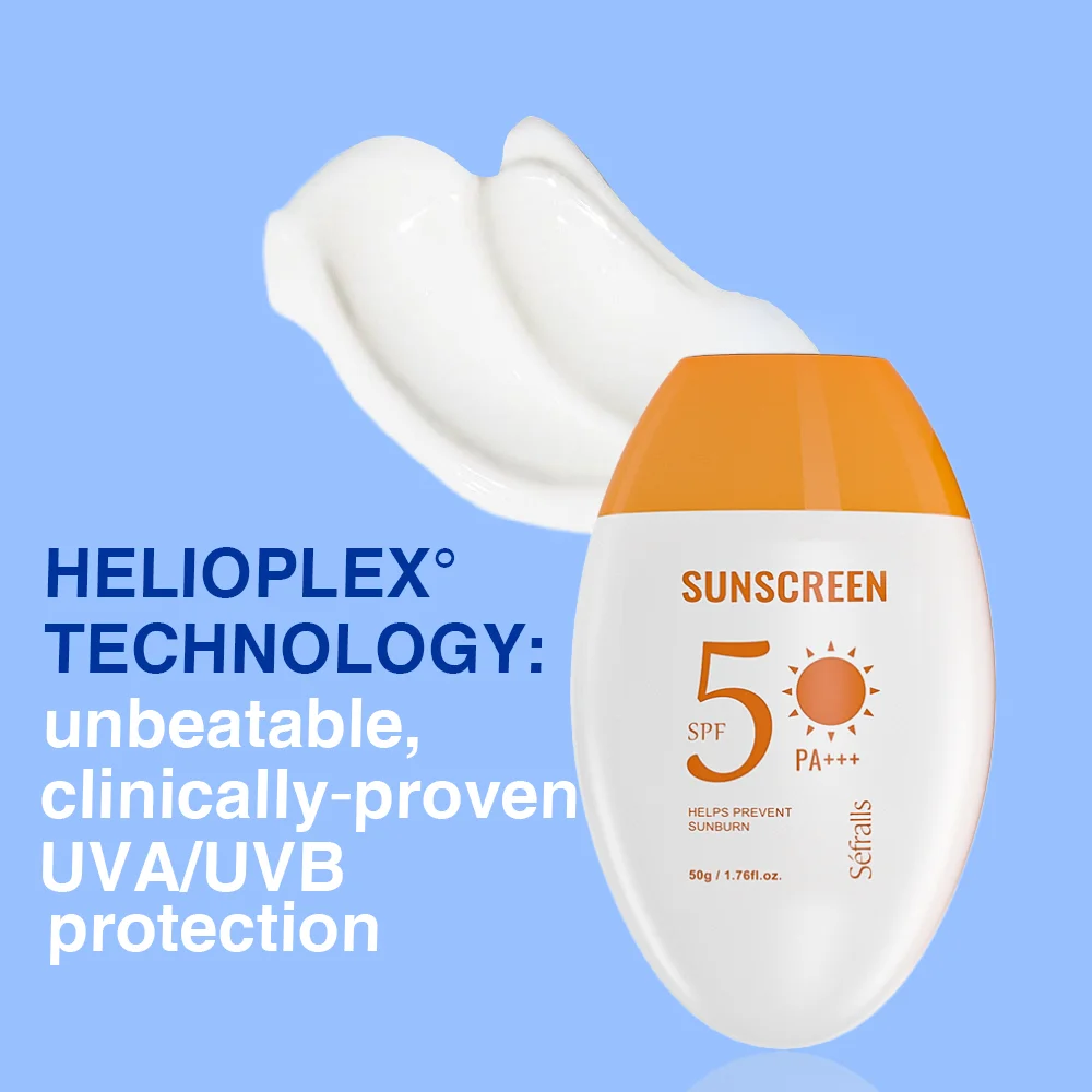 S&eacute;fralls SPF50 PA+++ Sunscreen 50g UV Protection Moisturizing Fast-Absorbing Refreshing Lotion for Face & Body sol de janeiro facial sunscreen cream