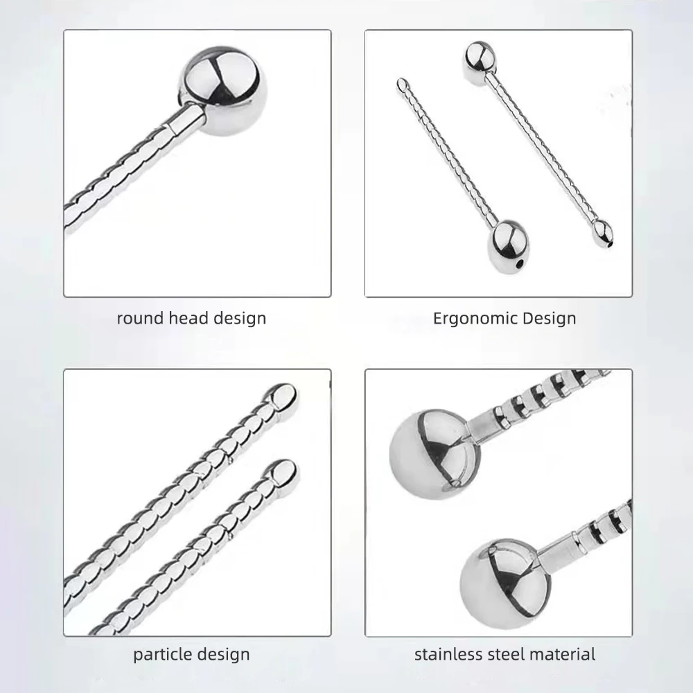 Stainless Steel Metal Penis Plug Sex Shop Urethral Dilator Horse Eye Stick Male Masturbator Urethral Stimulation Sex Toy for Men penis sex toys